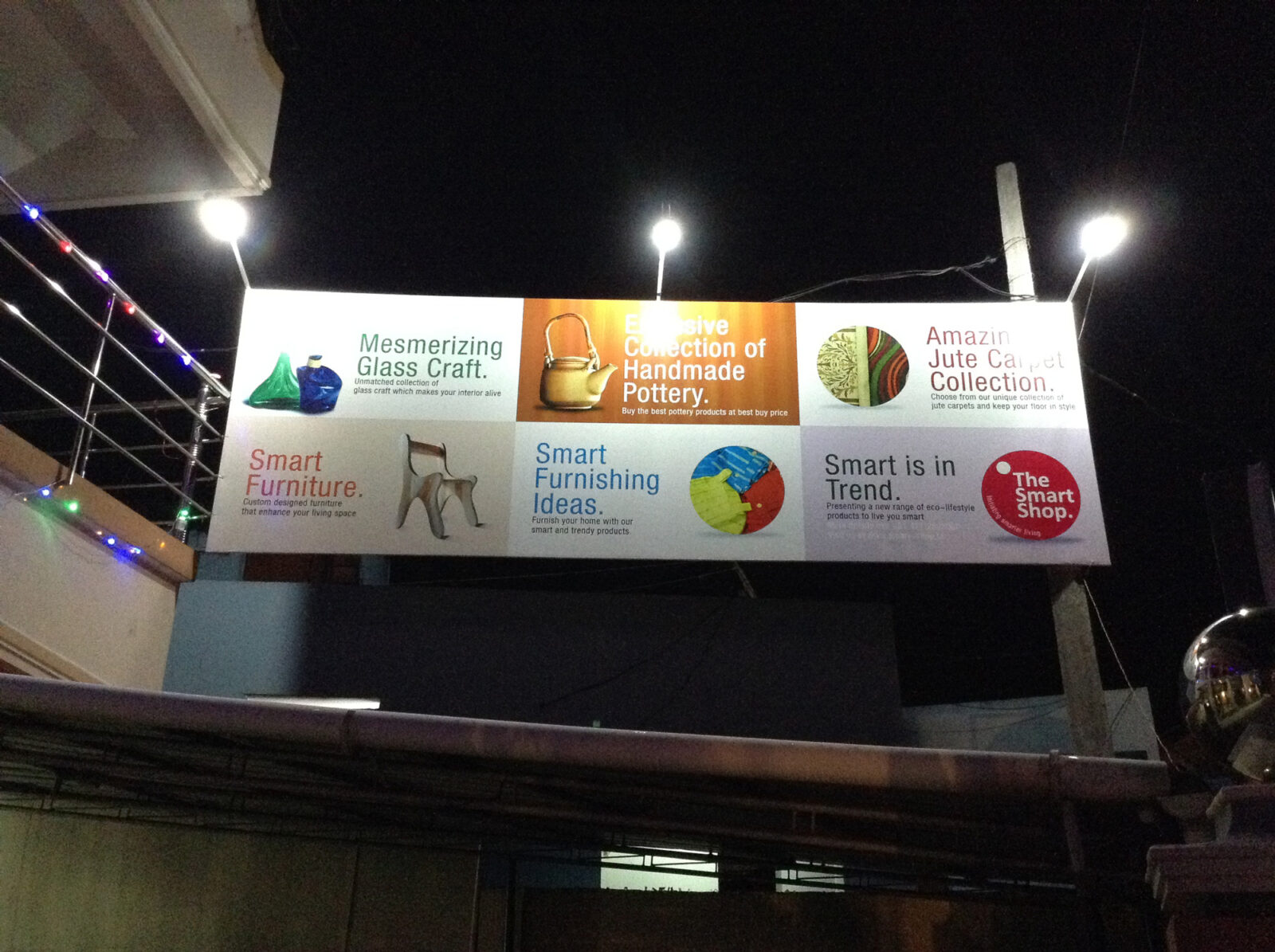 The Smart Shop – billboard design hosted at the shop front.
